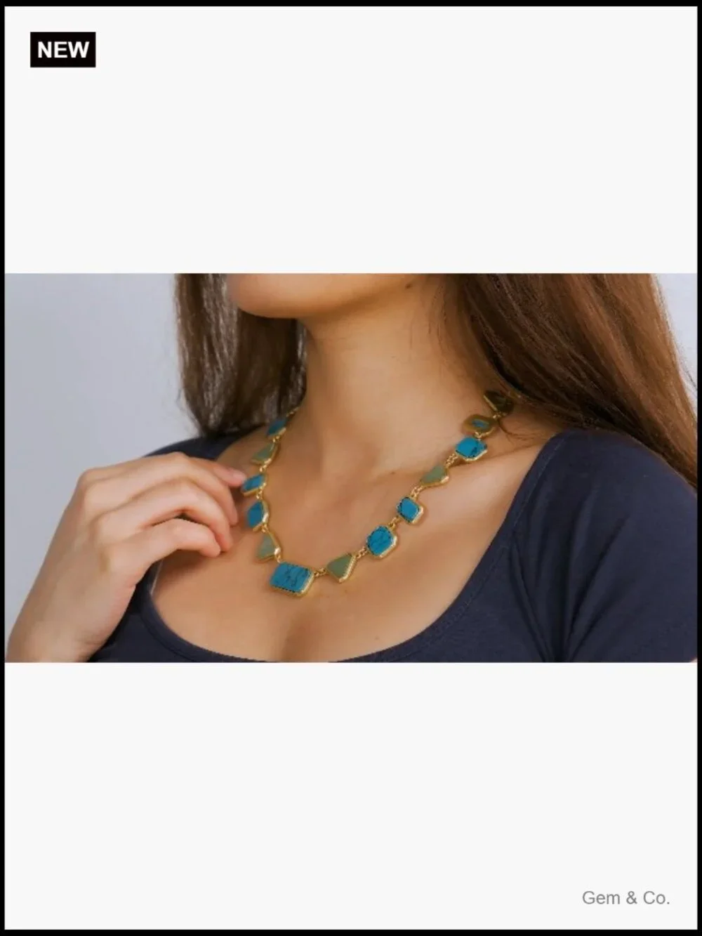Vintage Turquoise Pendant Necklace - Statement Cowgirl Style